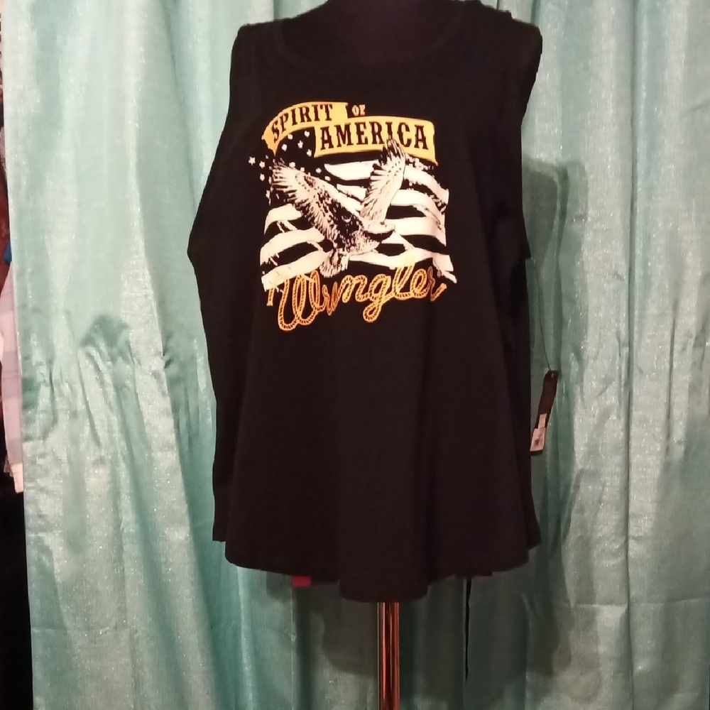 Wrangler Black Graphic Tank Top